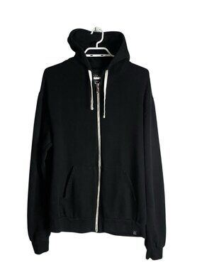 Local Laundry Black Health Care Bamboo Graphic Zip Up Hoodie